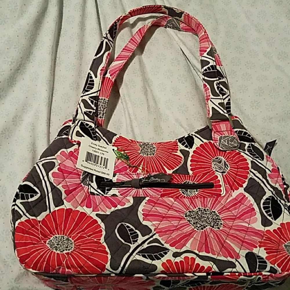 Vera Bradley Cherry Blossoms Emily Satchel